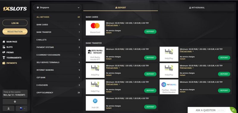 Versión móvil de 1xslots